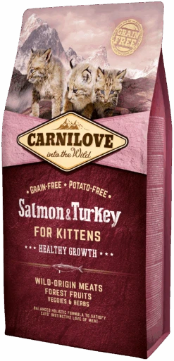 Carnilove Pienso Natural Gatos Kitten Healthy Growth Salmón Y Pavo