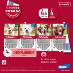 Advantix Pipetas Spot On Para Perro De Más De 25 Kg -Animalear Ventas pipetas advantix para perros 63ea70058fc09