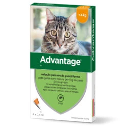 Advantage Pipetas Para Gatos -4 Kg (40ml) -Animalear Ventas pipetas pra gato ate 4 kg advantage 643ff1c87d03f