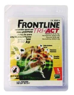 Frontline Pipetas Tri-Act Solución Spot-On Para Perros De 5-10 Kg 15 Frontline Pipetas Tri-Act Solución Spot-On Para Perros De 5-10 Kg -Animalear Ventas pipetas tri act raza pequena 5 10 kg 1