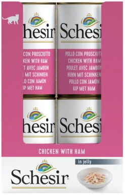 Schesir Pack 24 Pollo Con Jamon Para Su Mascota -Animalear Ventas pollo con jamon para su mascota 3
