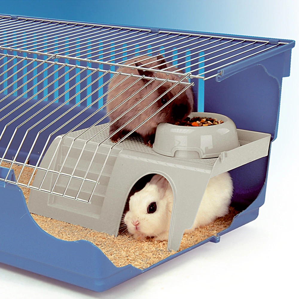 FERPLAST Pub Rabbit 80/100 New W/b.bowl 4 FERPLAST Pub Rabbit 80/100 New W/b.bowl - Imagen 2