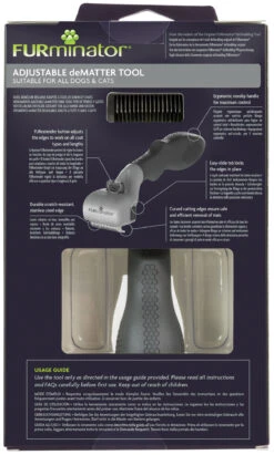 FURMINATOR Cortanudos Ajustable Para Perros Y Gatos 19 FURMINATOR Cortanudos Ajustable Para Perros Y Gatos -Animalear Ventas rastrillo ajustable para perros gatos 9