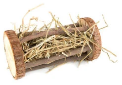 Recipiente Madera Para Comida Roedor Con Alfalfa, 24 Cm Roedores