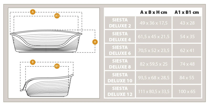 FERPLAST Siesta Deluxe Negro 8 FERPLAST Siesta Deluxe Negro - Imagen 6