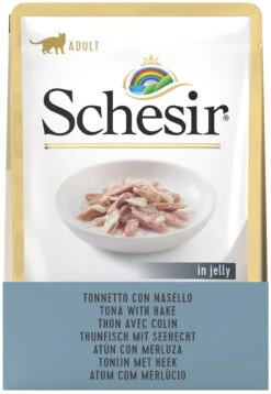 Schesir Pack 20 Sobres Atún Con Merluza -Animalear Ventas sobres atun con merluza para perros 4