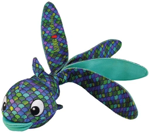 KONG Peluche Wubba Finz Azul Para Perros 3 KONG Peluche Wubba Finz Azul Para Perros